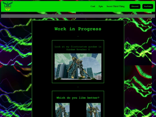 Megadean8 site/otherotherpage screenshot