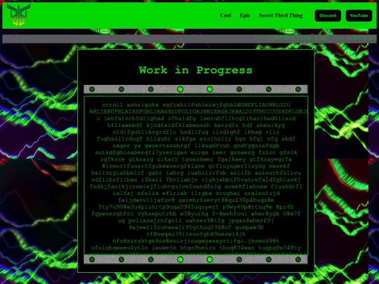 Megadean8 site/otherpage screenshot