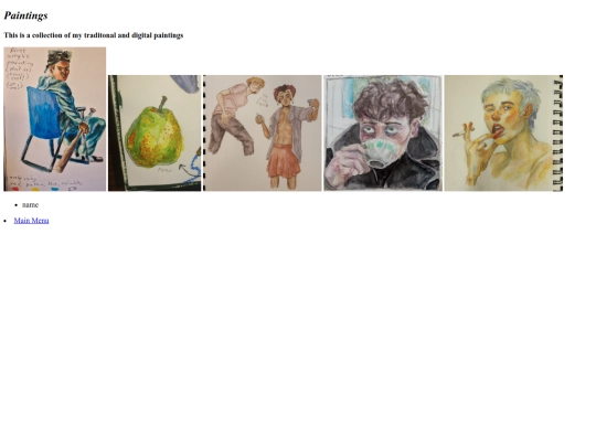 Paintings screenshot