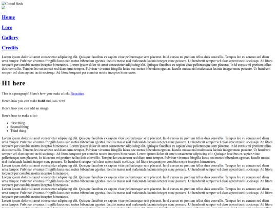 index screenshot