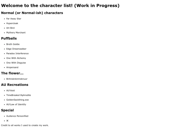 story/characters screenshot