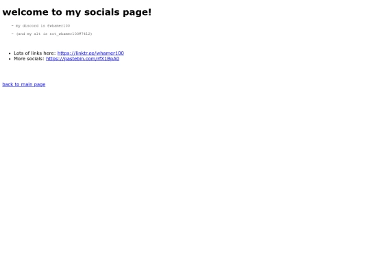 socials screenshot