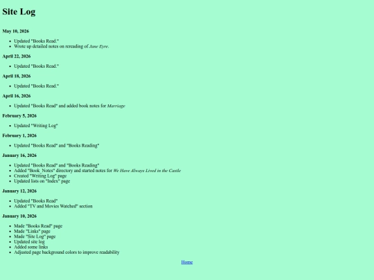 site-log screenshot
