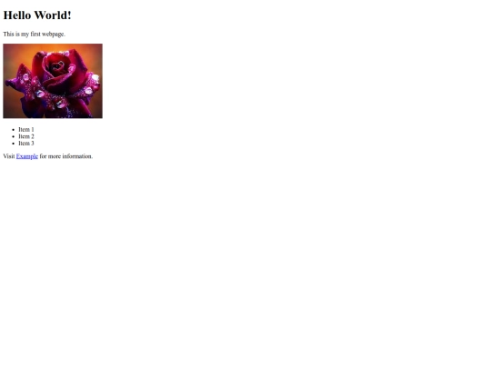 example screenshot