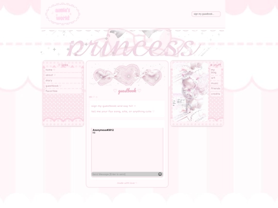 guestbook screenshot