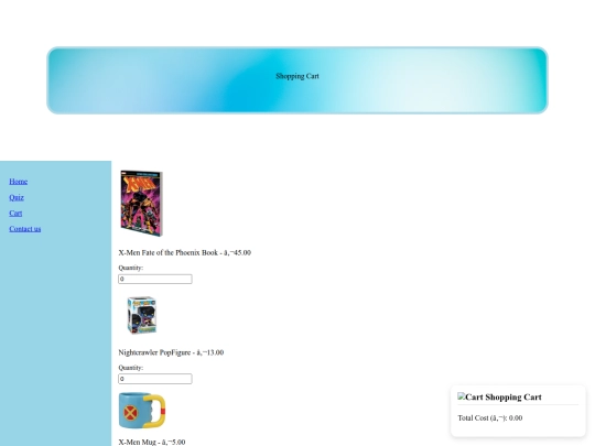 DIV/cart screenshot