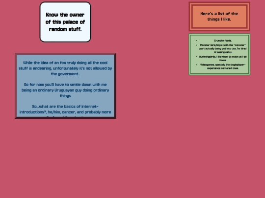 AboutMePage screenshot