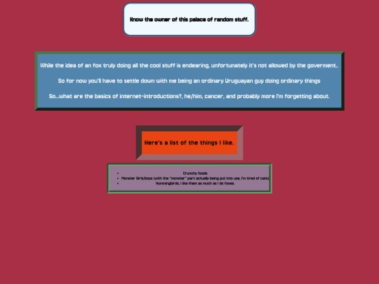 AboutMePage/AboutMePage screenshot
