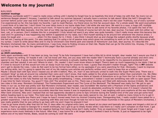 journal screenshot