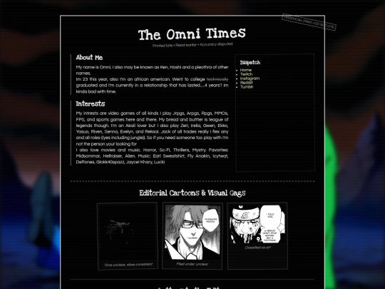 Aboutme screenshot