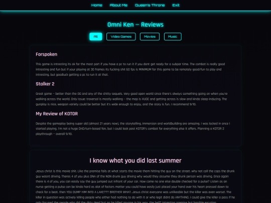 Reviews screenshot