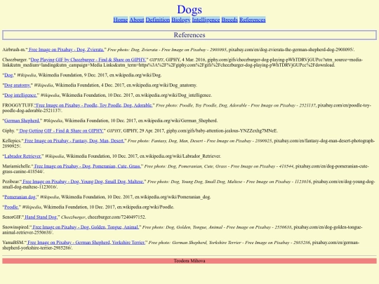 website/references screenshot