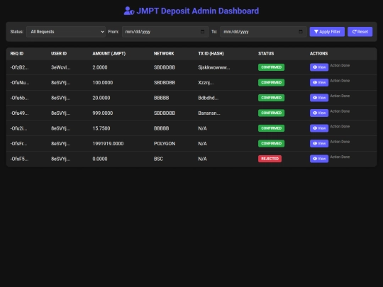 admin/dp-request screenshot