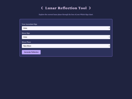 Moonhousescalculator screenshot