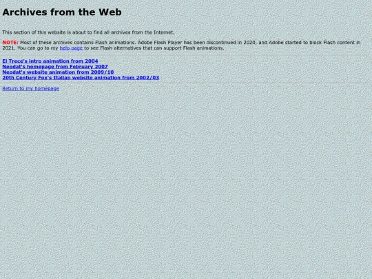 web_archives screenshot