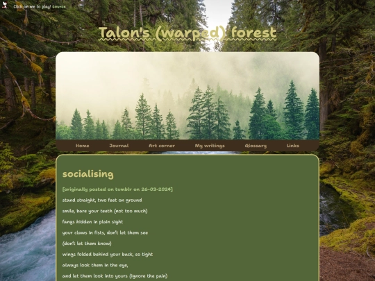 my-writings/socialising screenshot