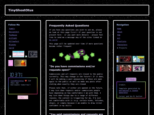 faq screenshot