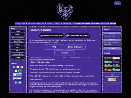 commissions screenshot