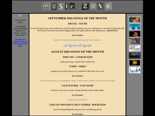 pages/music screenshot