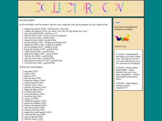 pages/shrines/collectorcove screenshot