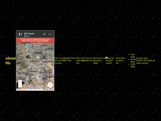 aboutme screenshot