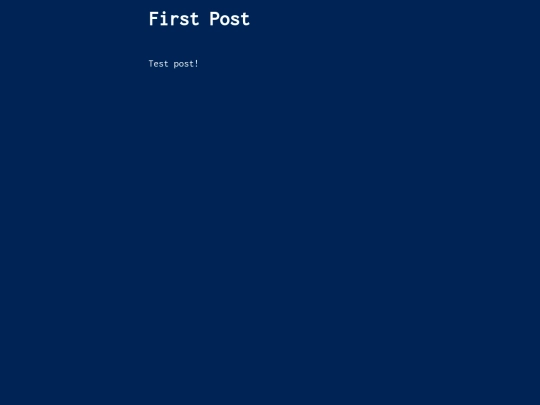 posts/first-post screenshot