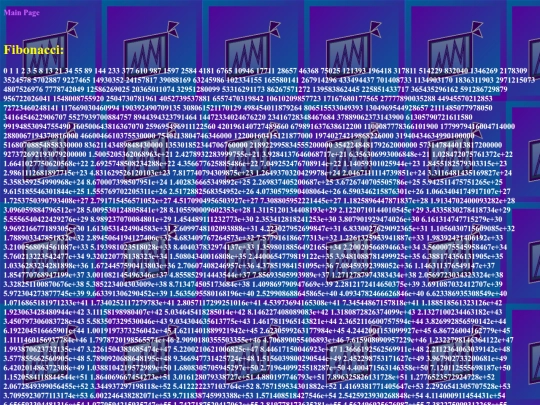 fibonacci screenshot