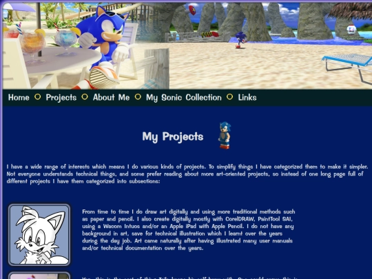 projects screenshot