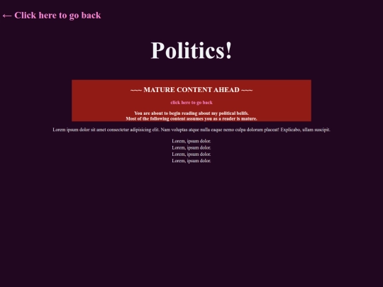 politics-center screenshot