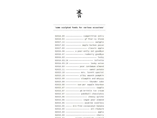 sean/krow/memex/kitchen/pie screenshot