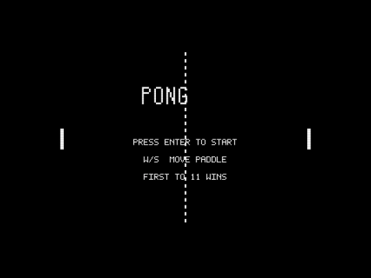 pong screenshot