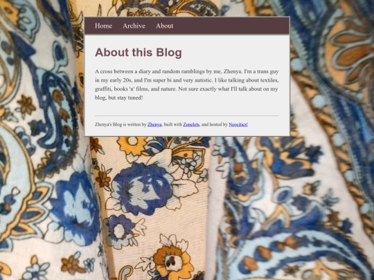 blog/about screenshot