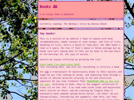 interests/books screenshot