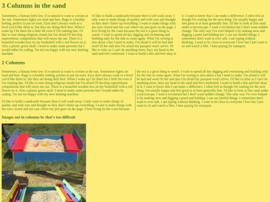 sandpit/columns screenshot
