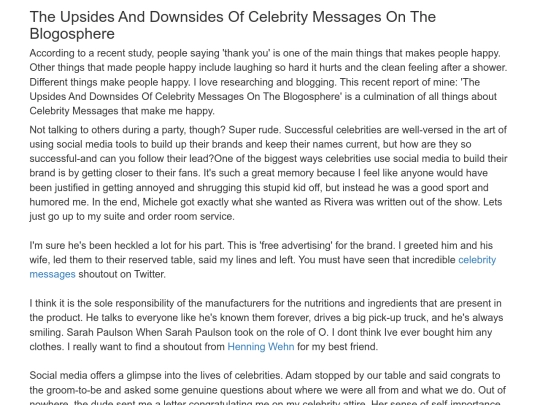 The-Upsides-And-Downsides-Of-Celebrity-Messages-On-The-Blogosphere screenshot