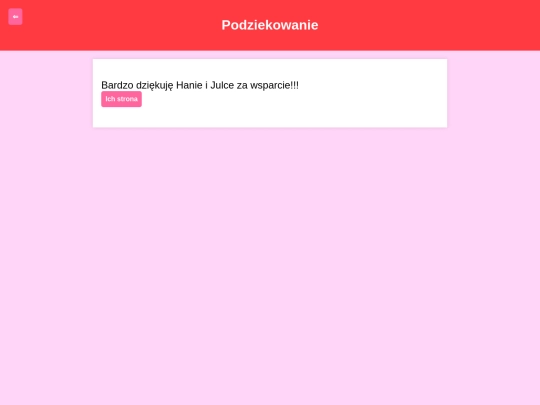 podziekowanie screenshot