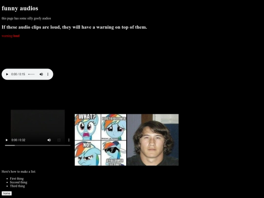audios screenshot