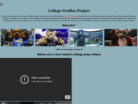 College screenshot