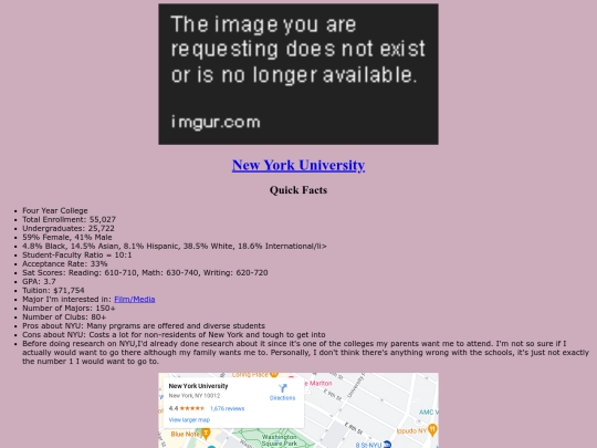 NYU screenshot