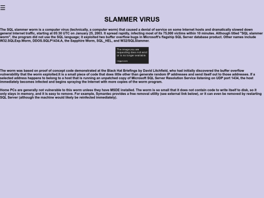 SLAMMER screenshot