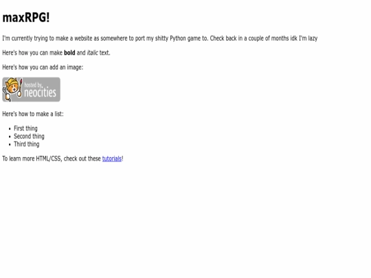 index screenshot