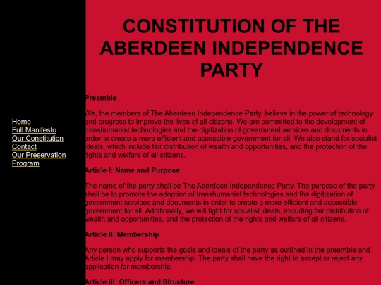 test-site/constitution screenshot