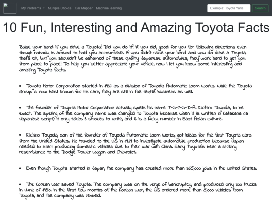 toyotafacts screenshot