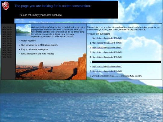 error screenshot