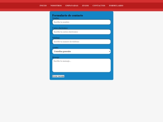 negocio/formulario de contacto screenshot