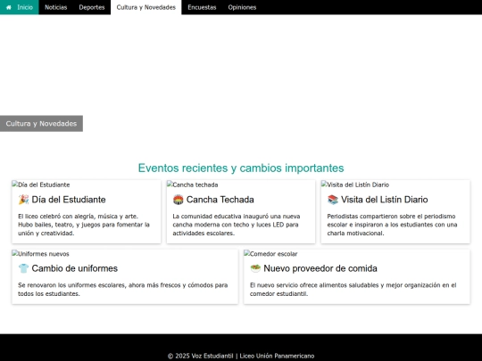 periodico/Cultura y Novedades screenshot