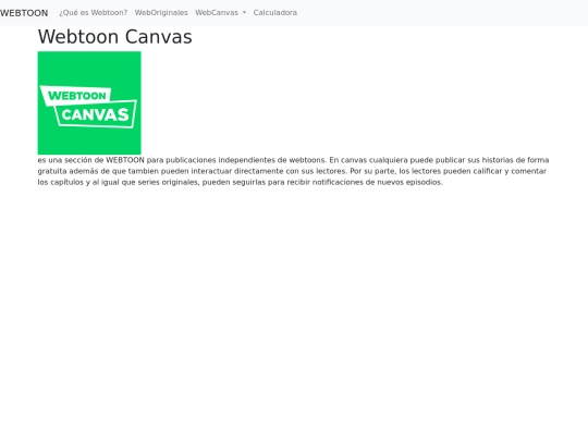 pagina/WebCanvas screenshot