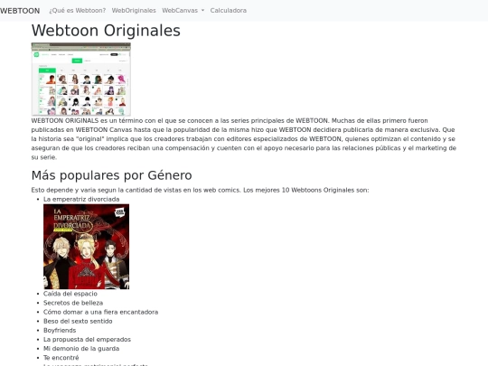 pagina/WebOriginales screenshot