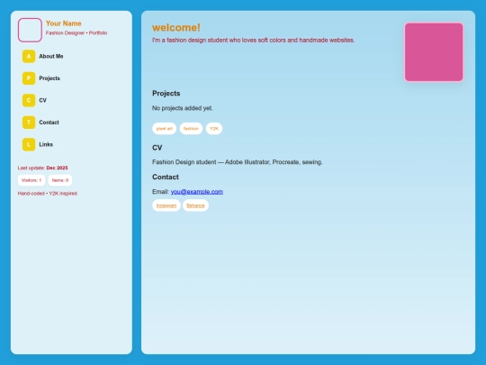 bloglife screenshot