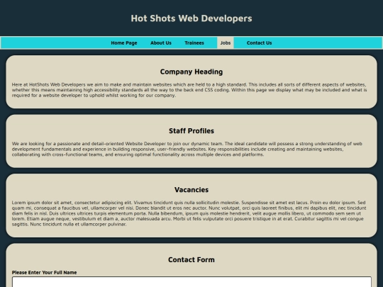 Jobs screenshot